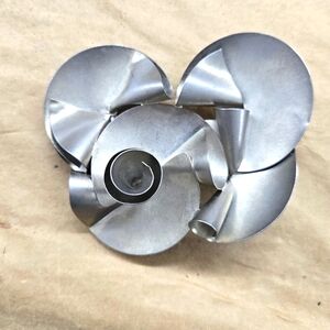 Miu Miu Silver Abstract Metal Belt Buckle